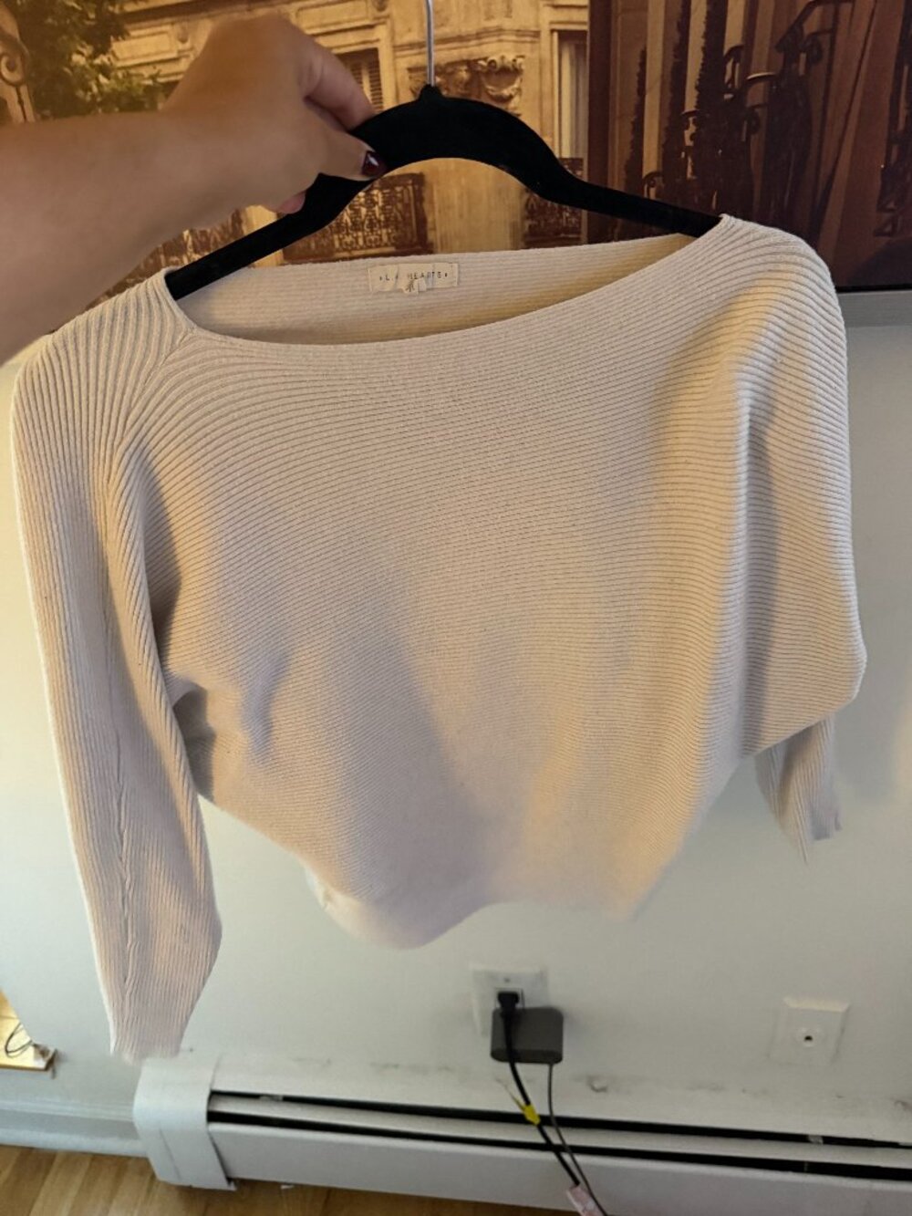 off white scoop sweater